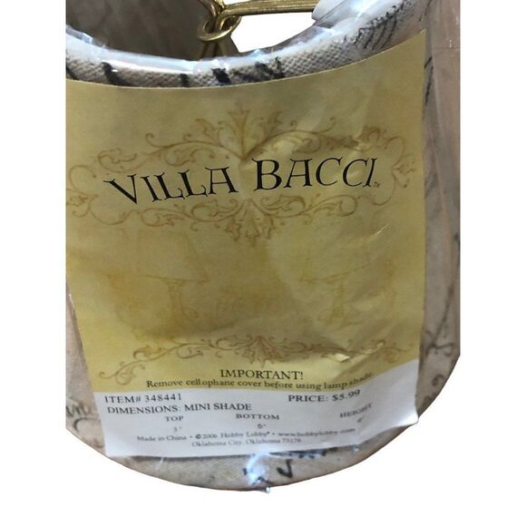 Villa Bacci Mini Shade Paris Miniature 3”x5”x4” New - Picture 3 of 4